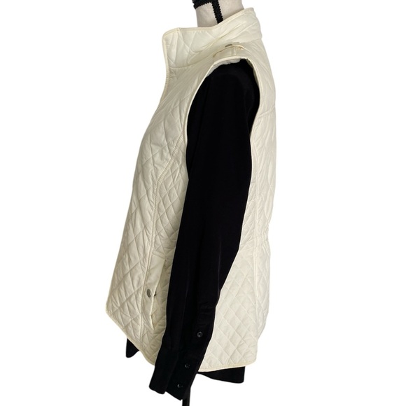 TALBOTS FLEECE LINED QUILTED VEST SZ LRG - Picture 2 of 8